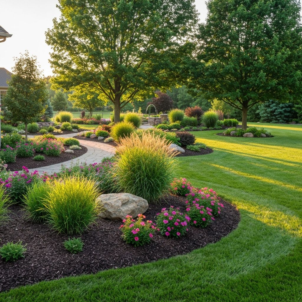 Beautiful landscape design in Southeast Michigan